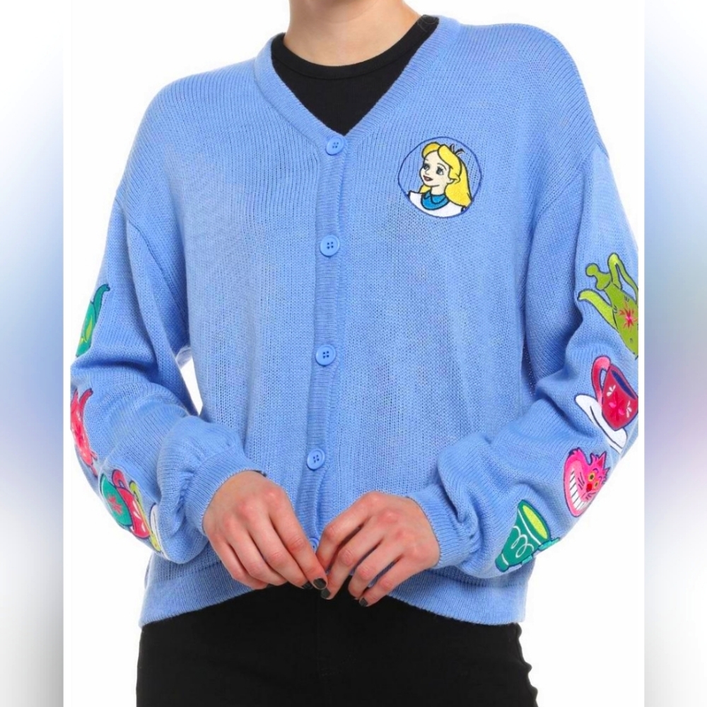 Disney Alice In Wonderland Embroidered Cardigan